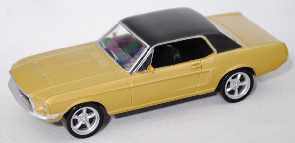 Ford Mustang Hardtop Coupé (Modell 67-68), goldmetallic (vgl. sunlit gold), Norev Jet-car, 1:43, mb