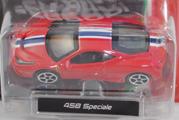 Ferrari 458 Speciale (Modell 2013-2016), rosso corsa, Bburago FERRARI RACE & PLAY, 1:64er Serie, mb