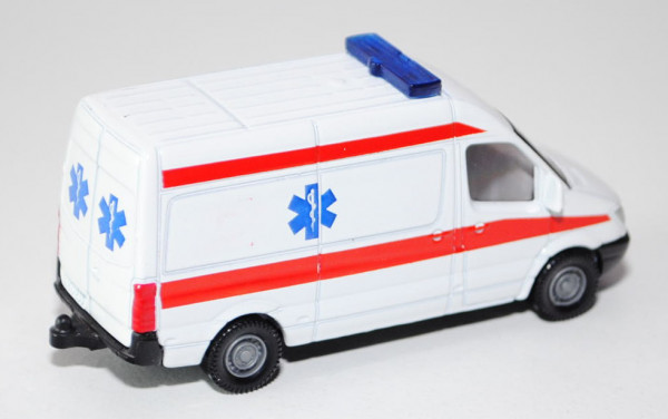Mercedes-Benz Sprinter II (NCV 3, Modell 2006-2013) Kastenwagen Krankenwagen, weiß, Äskulap Stab