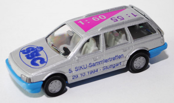 VW Passat Variant (B3, Typ 35i, Mod. 88-93), silber, 5. SIKU-Sammlertreffen / 29.10.1994 - Stuttgart