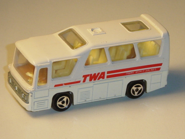 Minibus, weiß, TWA TRANS WORLD AIRLINES, majorette, 1:87