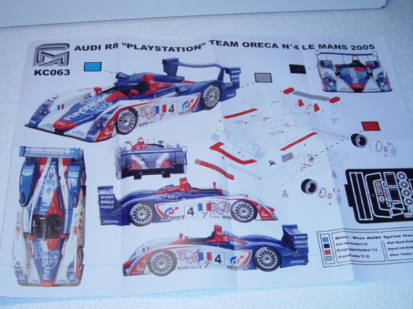 Audi R8, 24h Le Mans 2005, 4. Platz, Ortelli/Gounon/Montagny, Nr. 4, Team Oreca, Provence Miniatures