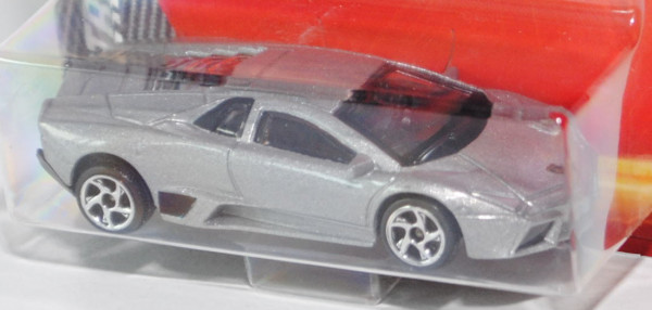 Lamborghini Reventon (Nr. 219 C), Modell 2008, silbergraumetallic, majorette, ca. 1:61, Blister (STR