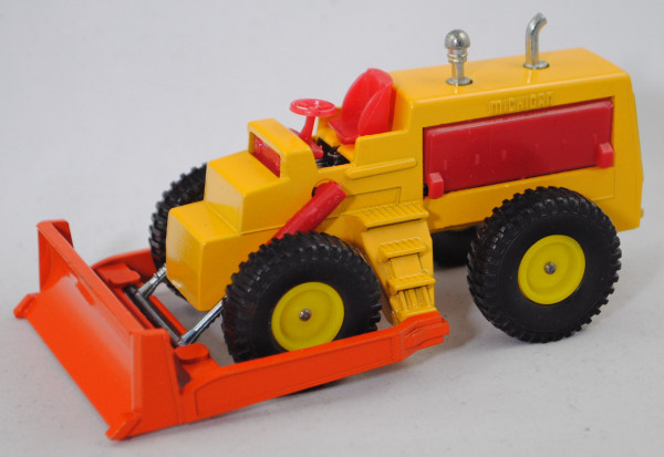 MICHIGAN Tractor Dozer Model 180 Raddozer, signalgelb/hell-rotorange, V-SERIE, ca. 1:45, L6 (m-)