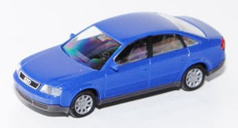 Audi A6 (C5, Typ 4B), Modell 1997-2004, ultramarinblau, Rietze, 1:87, mb