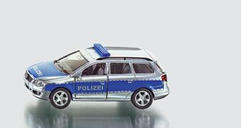 00000 VW Passat Variant 2.0 FSI (B6, Typ 3C) Streifenwagen, Modell 2005-2010, silber/blau, POLIZEI,