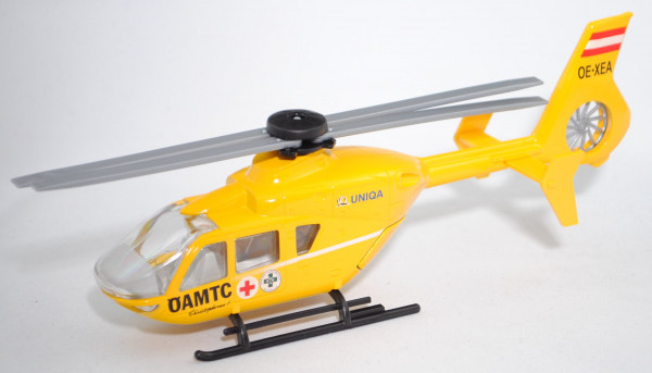 03802 A Eurocopter EC 135 (Mod. 96-13) Hubschrauber, gelb, ÖAMTC / UNIQA, ca. 1:54, L17mpP