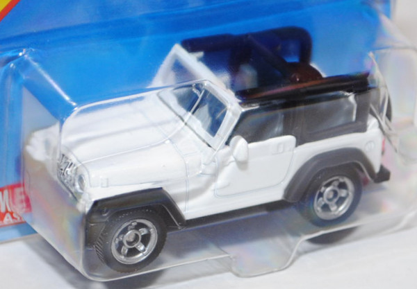 00005 Jeep Wrangler TJ 4.0 (Modell 1997-2006), reinweiß/mattschwarz, innen basaltgrau, Lenkrad basal