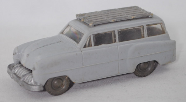 00001 Opel Olympia Rekord Caravan (Mod. 53-54) + Dachgepäckträger ohne Ladegut, grau, Reeling weg