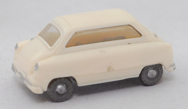 00000 ZÜNDAPP Janus 250 (Modell 1957-1958), perlweiß, Chassis silbergraumetallic, Siku Plastik 1:60