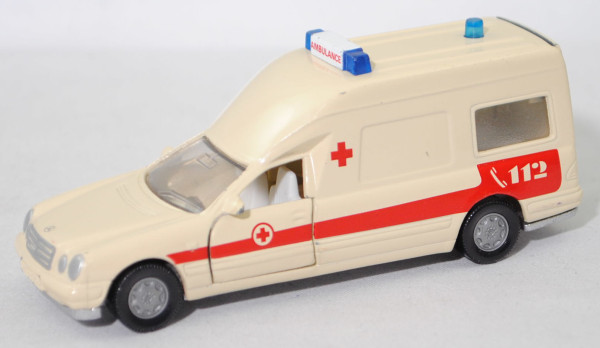 00000 KTW BINZ Ambulance A 2002 auf Fahrgestell Mercedes-Benz E 280, hellelfenbein, C 112, L15V