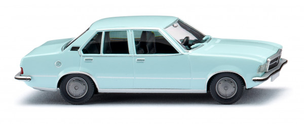 Opel Rekord D 1700 (Typ Rekord II, Modell 1972-1977), hellblau (vgl. lagoblau), Wiking, 1:87, mb