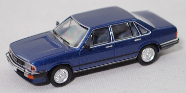 Audi 200 5E (Baureihe C2, Typ 43, Mod. 1980-1982), heliosblaumetallic, Premium ClassiXXs®, 1:87, mb