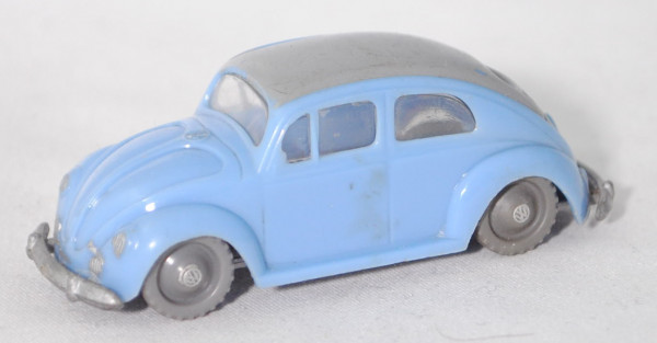 00000 Volkswagen 1200 (Typ 11, Modell 1953-1957), pastellblau, Dach grau, 1x St hinten rechts weg
