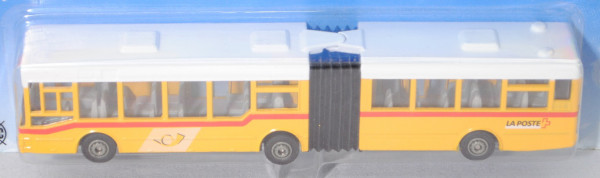 03900 CH MAN NG 312 Niederflurgelenkbus (Typ MAN A11, Modell 1995-1999), weiß/gelb, LA POSTE, P28a