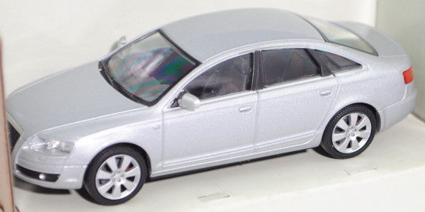 Audi A6 3.2 FSI quattro (C6, Typ 4F, Limousine, Modell 2004-2008), lichtsilber, Schuco, 1:43, mb