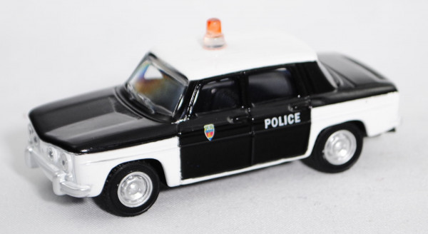 Renault 8 Gordini (Modell 1964-1967, Baujahr 1965) Police, schwarz, Dach und Kotflügel weiß, POLICE