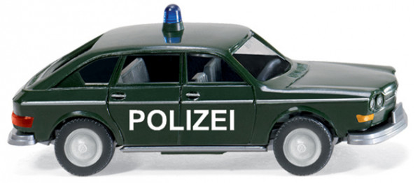 Polizei - VW 411 Limousine, tannengrün, POLIZEI, Wiking, 1:87, mb