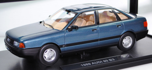 Audi 80 (3. Generation, Baureihe B3, Typ 89, Modell 1987-1991), lago met. (LY6Z), TRIPLE9, 1:18, mb