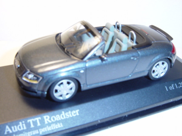Audi TT Roadster, graumetallic, innen grau, Minichamps, 1:43, mb