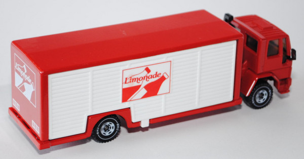 00000 Ford Cargo Getränkewagen, verkehrsrot, Limonade, weiße Kisten, LKW10, L10