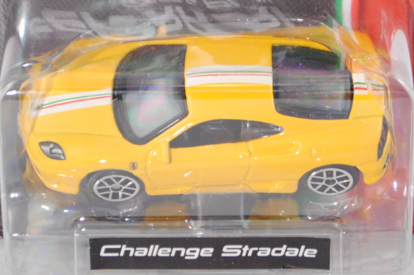 Ferrari 360 Challenge Stradale (Mo.l 2003-2005), giallo modena, Bburago FERRARI RACE & PLAY, Blister