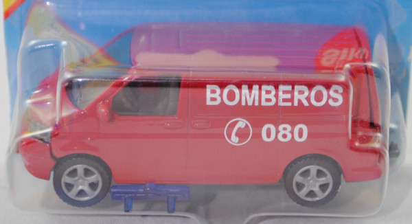 00420 BOMBEROS VW T5.1 Transporter (Modell 2003-2009), karminrot, BOMBEROS / C 080, SIKU, P29a