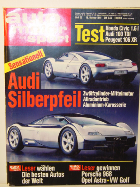 auto motor und sport, Heft 22, 18. Oktober 1991